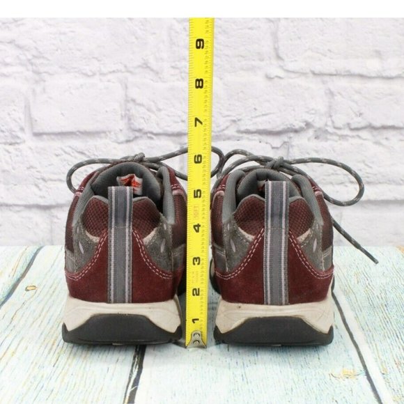 LL Bean Red Nylon Lace Up Waterproof Hiking Sneakers Shoes Size 9 M - Picture 6 of 9